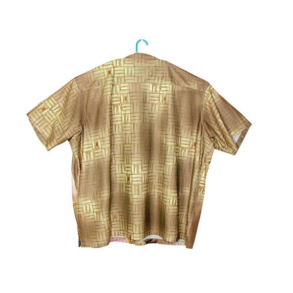 Mens Harbor Bay HB Sport Island Palm Tree Short Sleeve Button Front Shirt Sz 4X - Picture 2 of 8